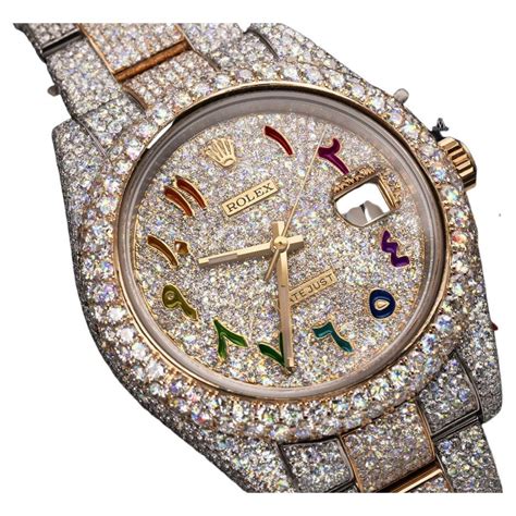 rolex ice out png|Rolex iced out arabic.